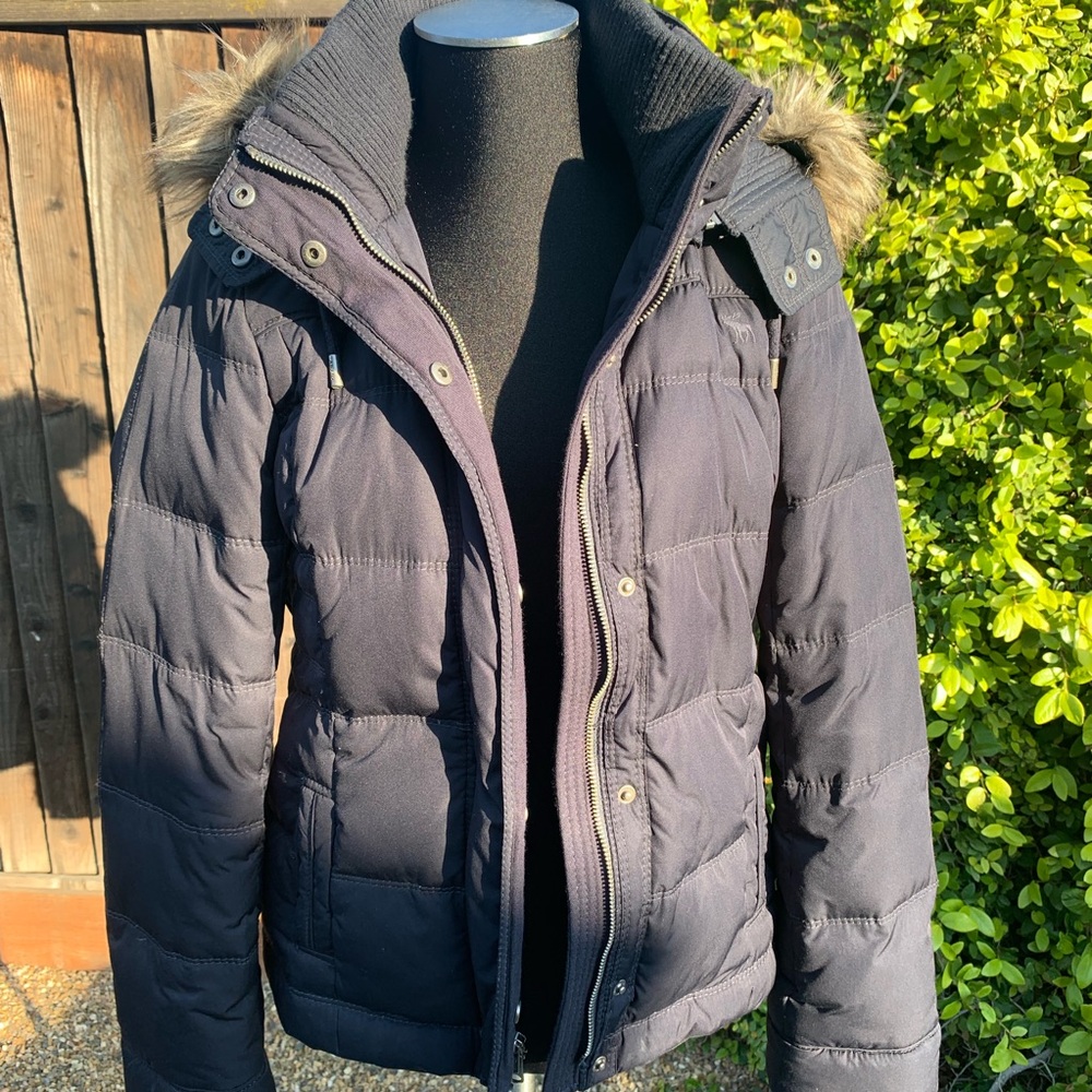 A&F Water Resistant Down Puffer Jacket